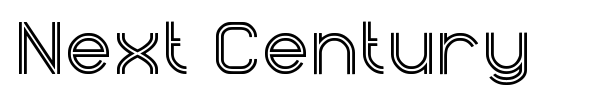 Next Century font preview